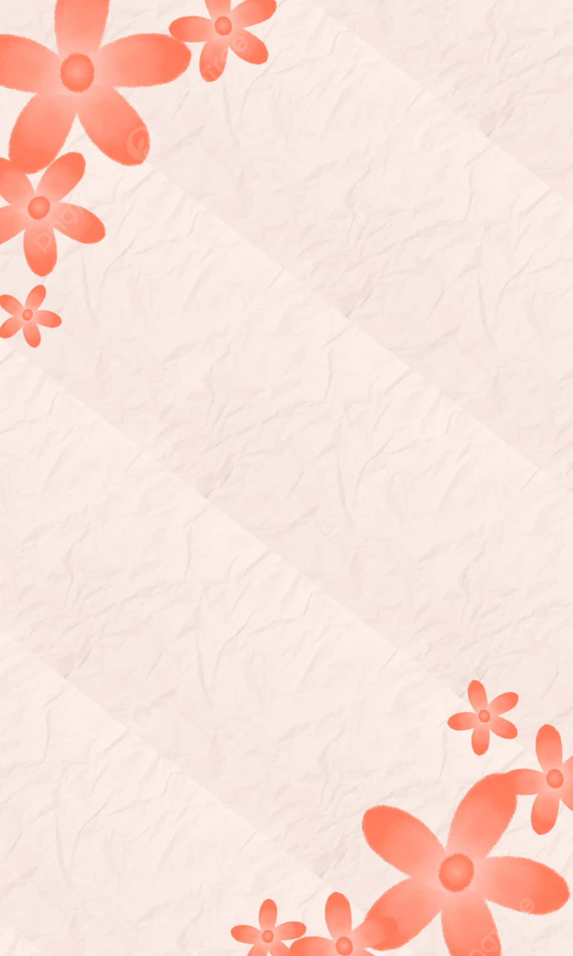 Coral Floral Pattern Background Wallpaper