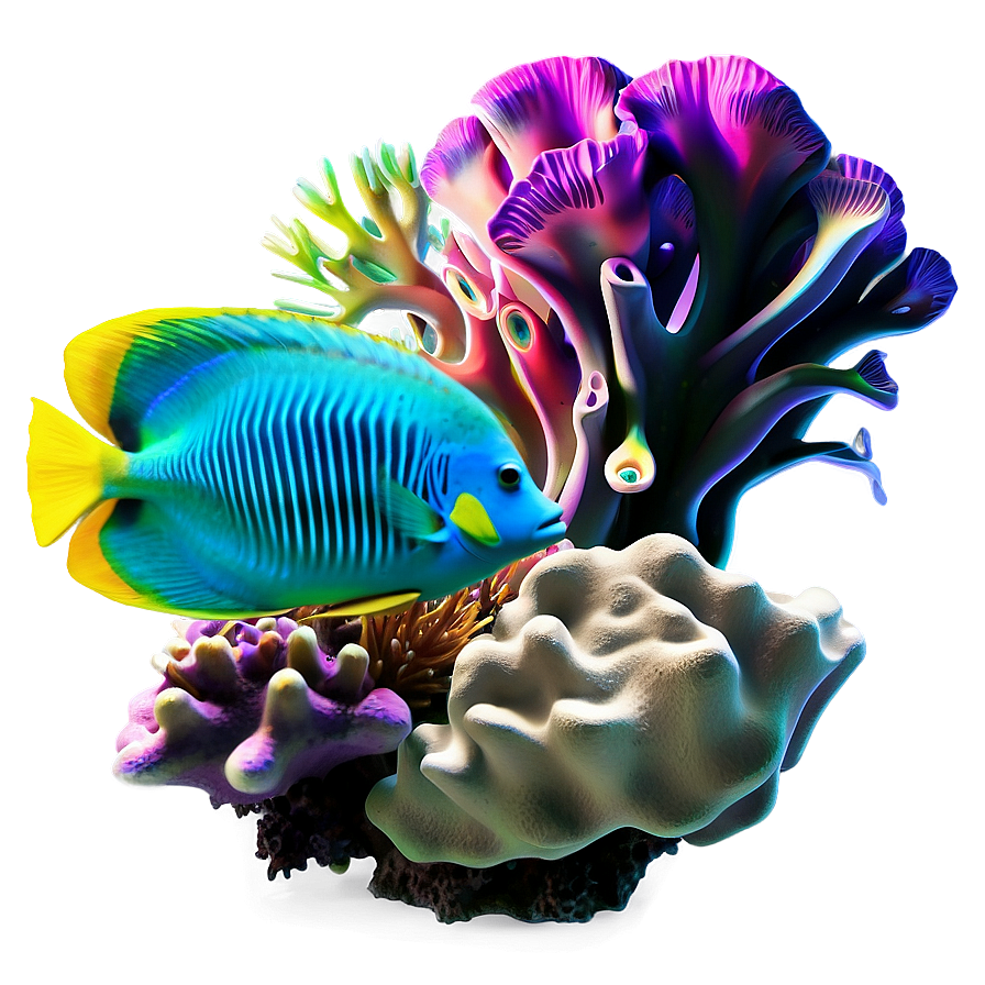 Coral Reef Scene Png 05242024 PNG