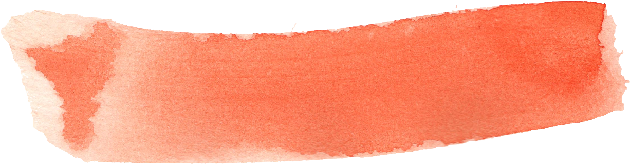 Coral Watercolor Brush Stroke PNG