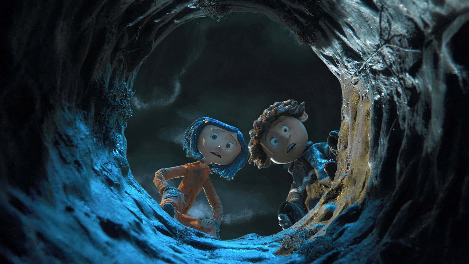 The mysterious door leading into a fantasy world in Coraline
