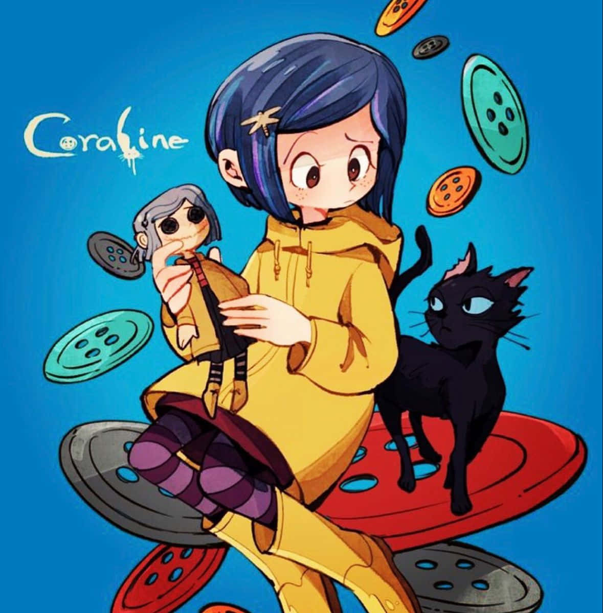 Amazon.com: Poster Coraline Anime (11 x 17): Posters & Prints