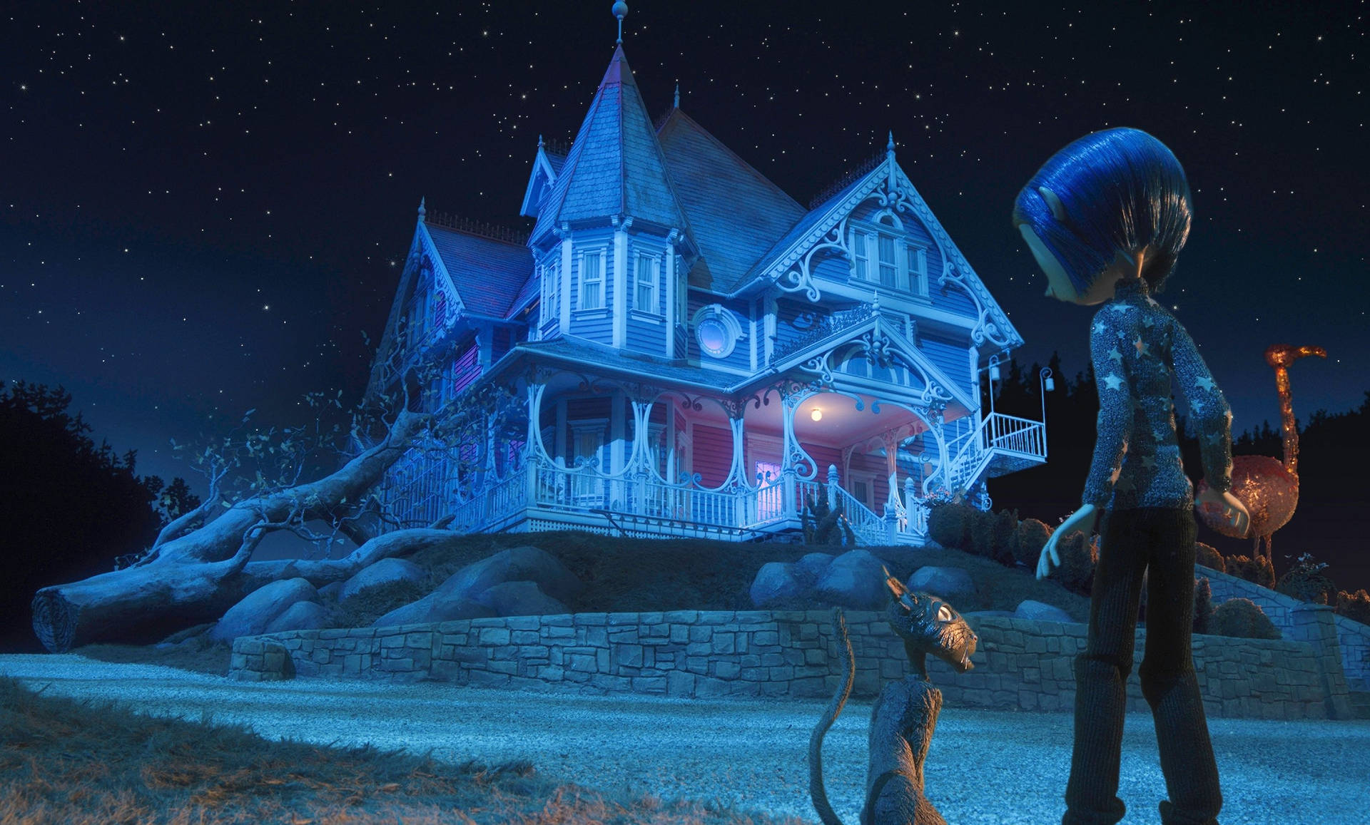Coraline Other World House Wallpaper