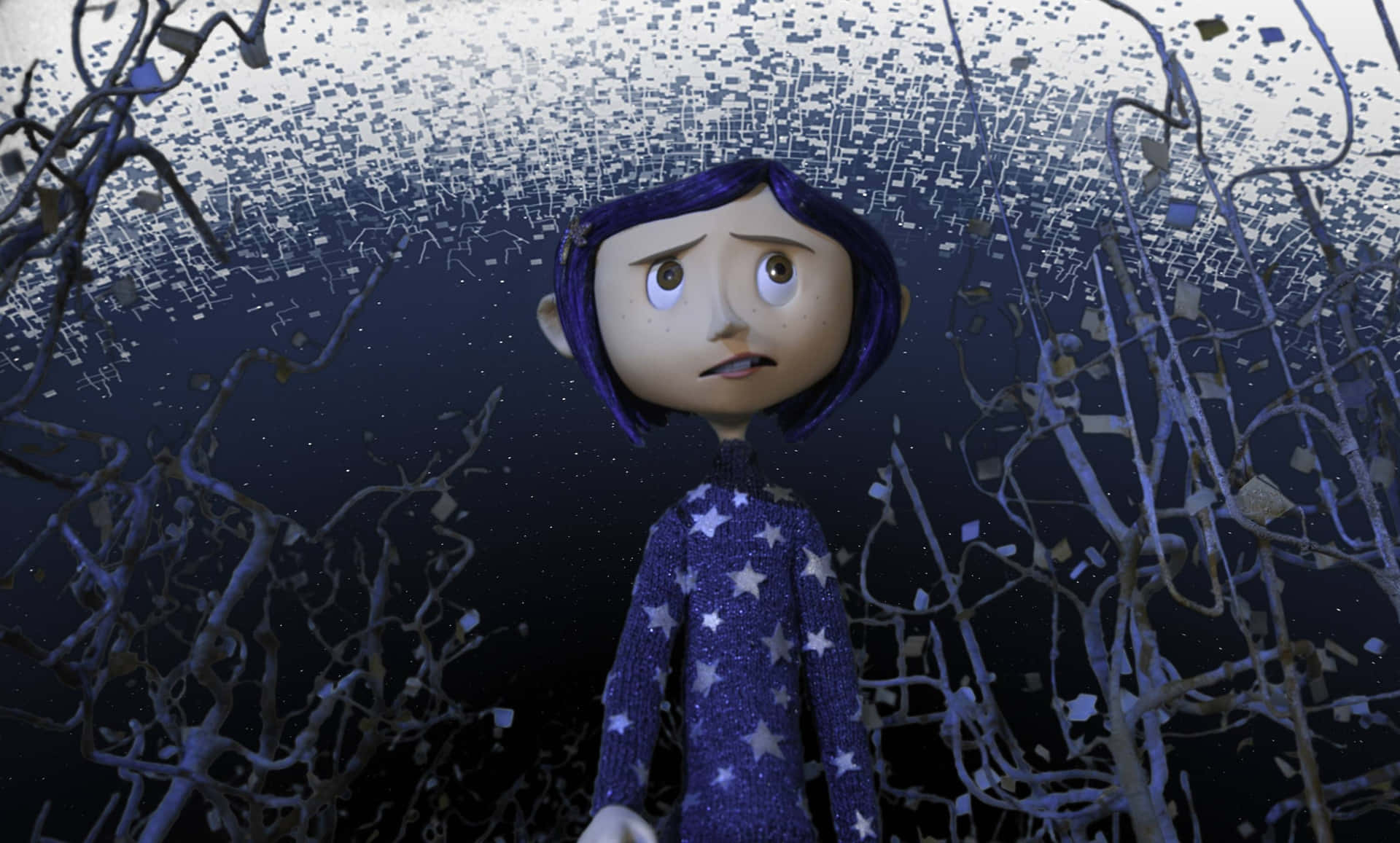 A close-up of Coraline