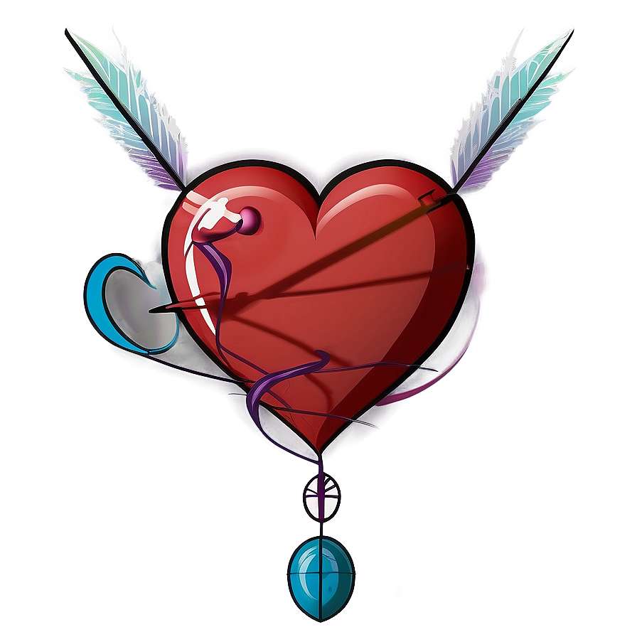 Corazon Arrow Tattoo Png 05232024 PNG