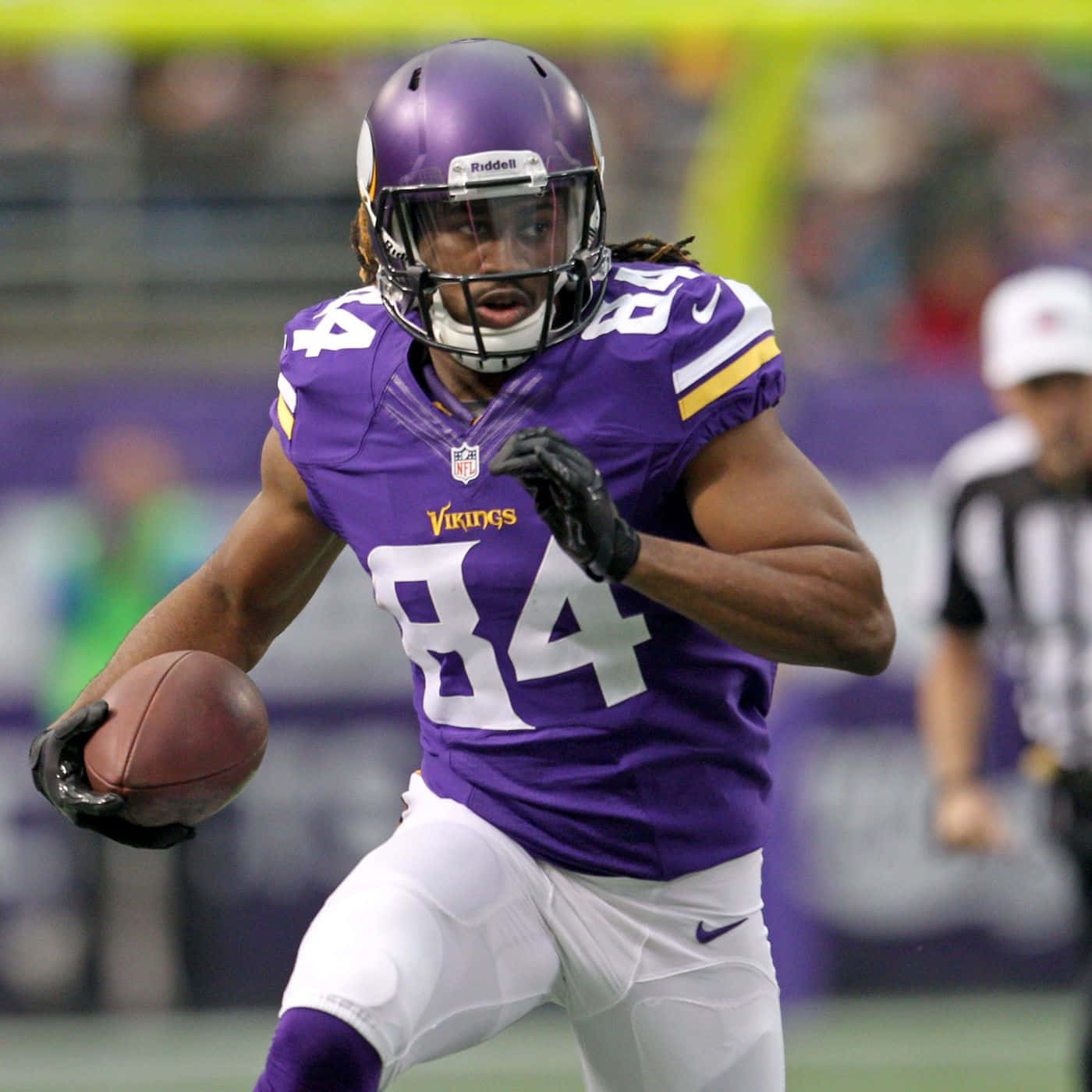 Cordarrelle Patterson Vikings Game Action Wallpaper