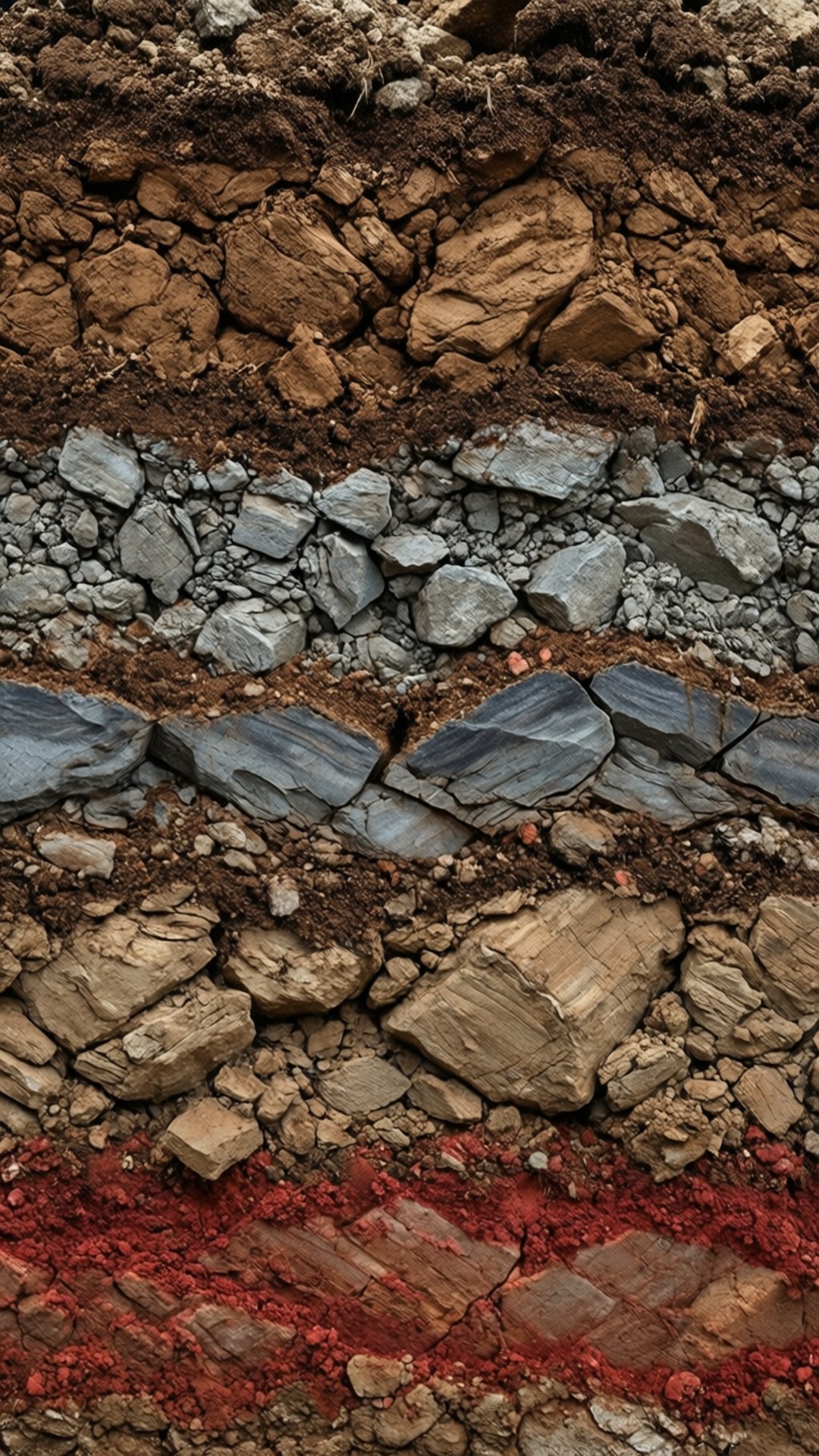 Core Sample Rock Layers Fonds d'écran