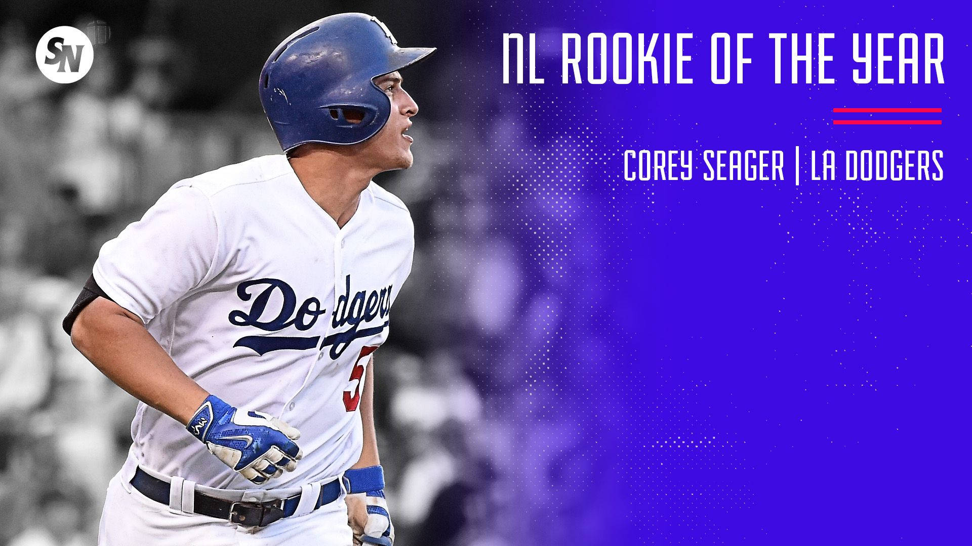 Årets Corey Seager Nl Rookie Wallpaper