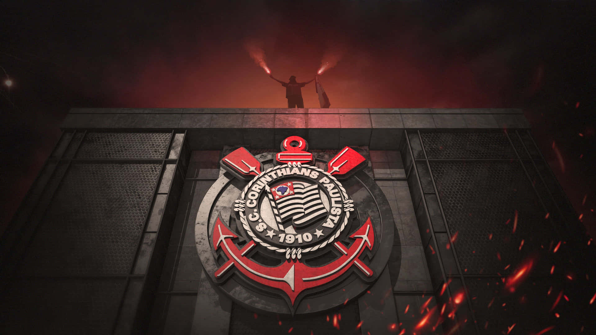 Corinthians Football Club Crest Emblem Wallpaper