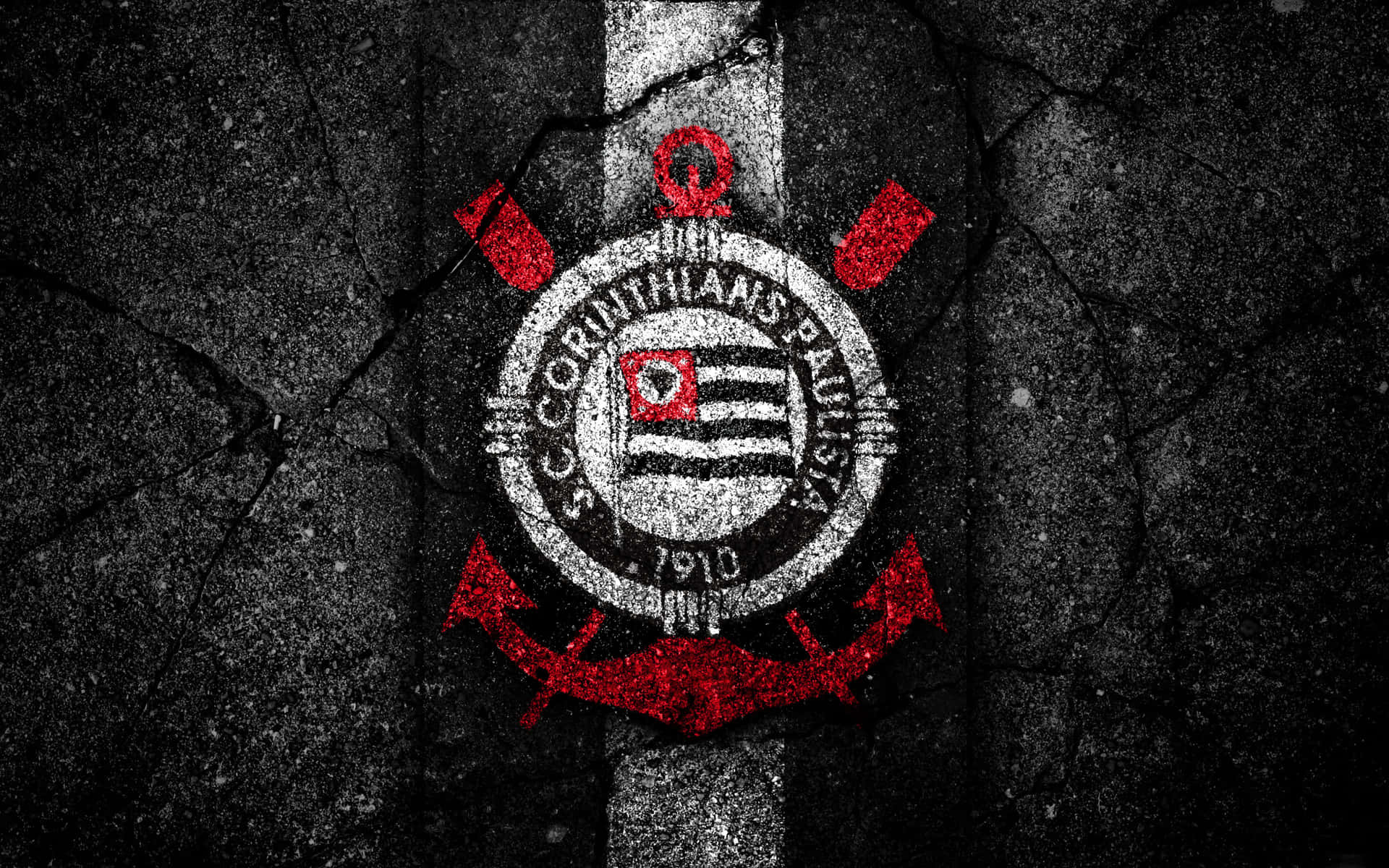 Corinthians Logo Grunge Texture Wallpaper
