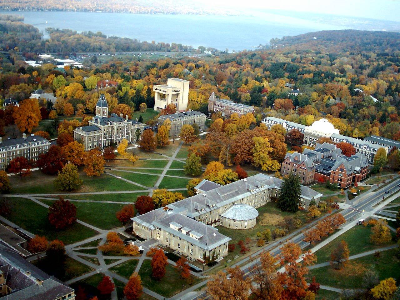 Cornelluniversity Klarman Hall - Sala Klarman Dell'università Cornell Sfondo