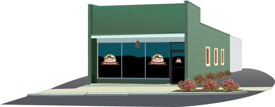 Corner Restaurant Illustration PNG