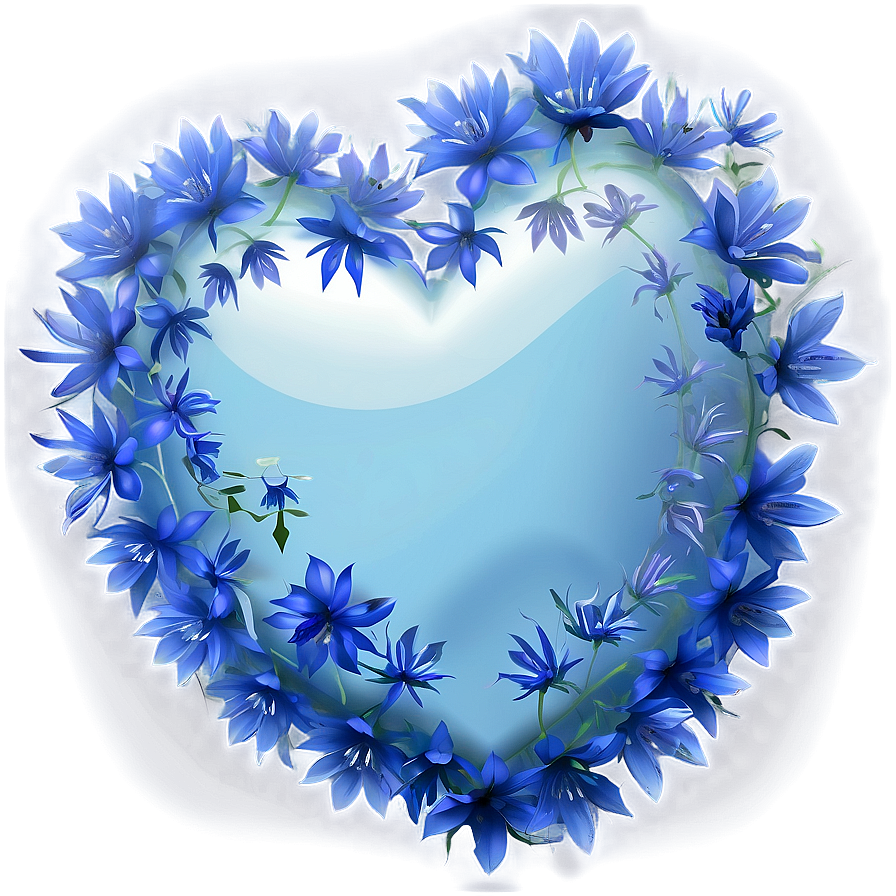 Cornflower Blue Heart Emoji Png Lsp60 PNG