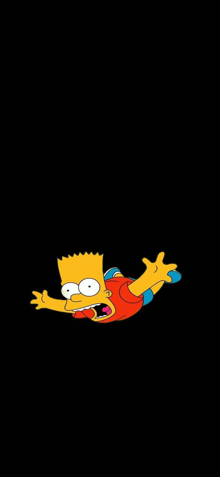Corny Bart Simpson Falling [wallpaper] Wallpaper