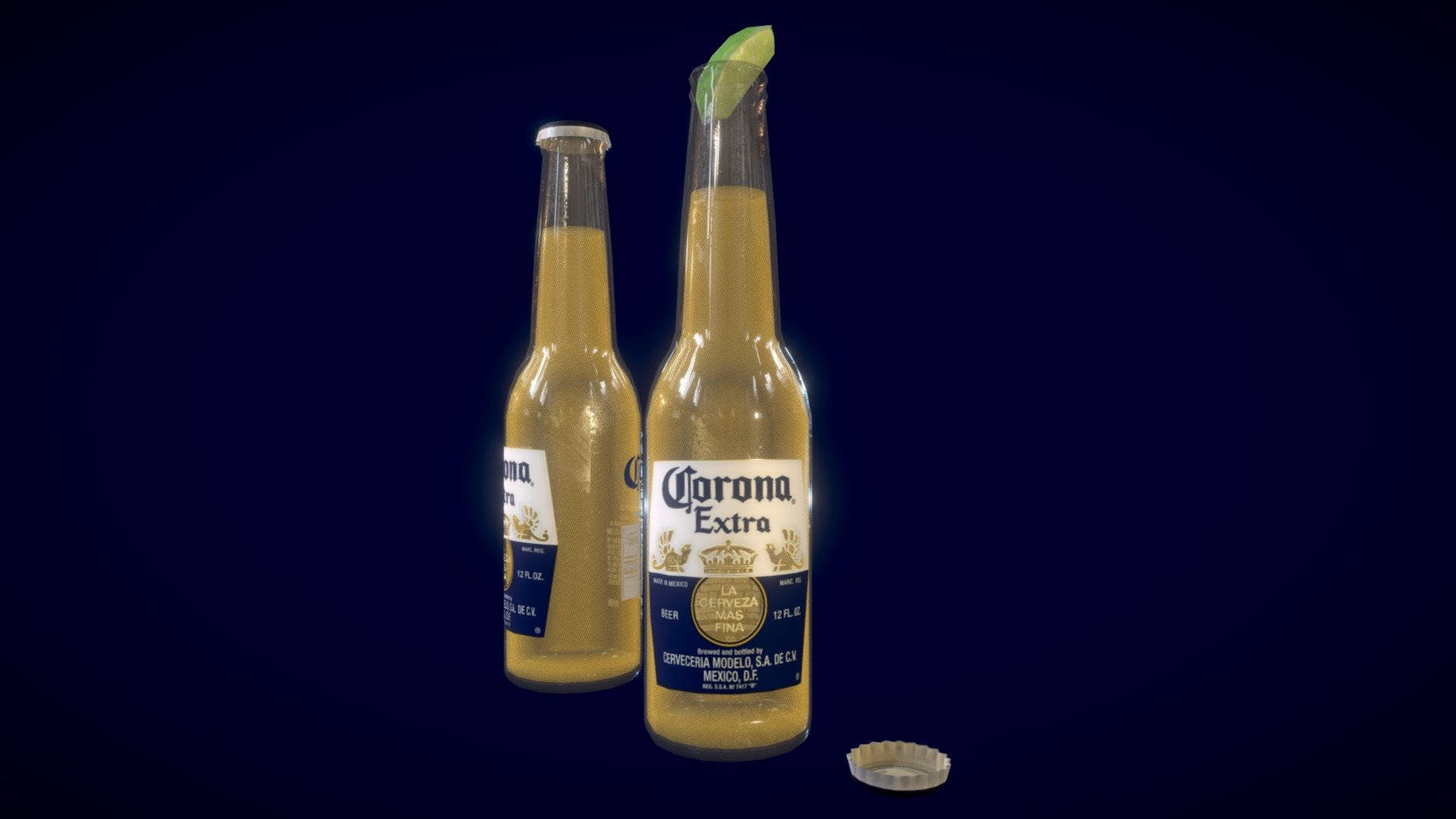 Corona Beer With Lemon Wallpaper