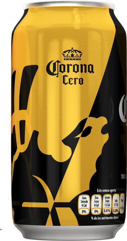 Corona Cero Non Alcoholic Beer Can PNG