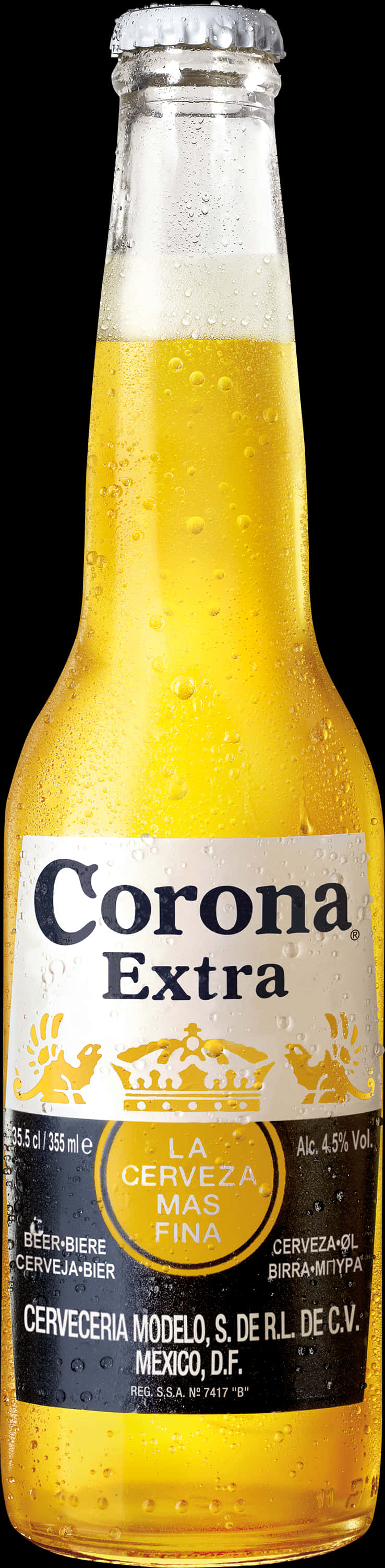 Corona Extra Beer Bottle PNG