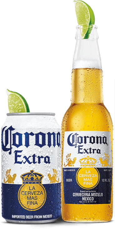 Corona Extra Beer Bottleand Can PNG