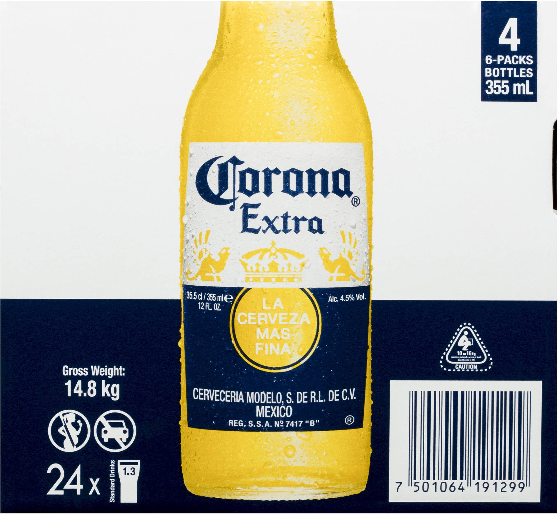 Corona Extra Beer Box Layout Wallpaper