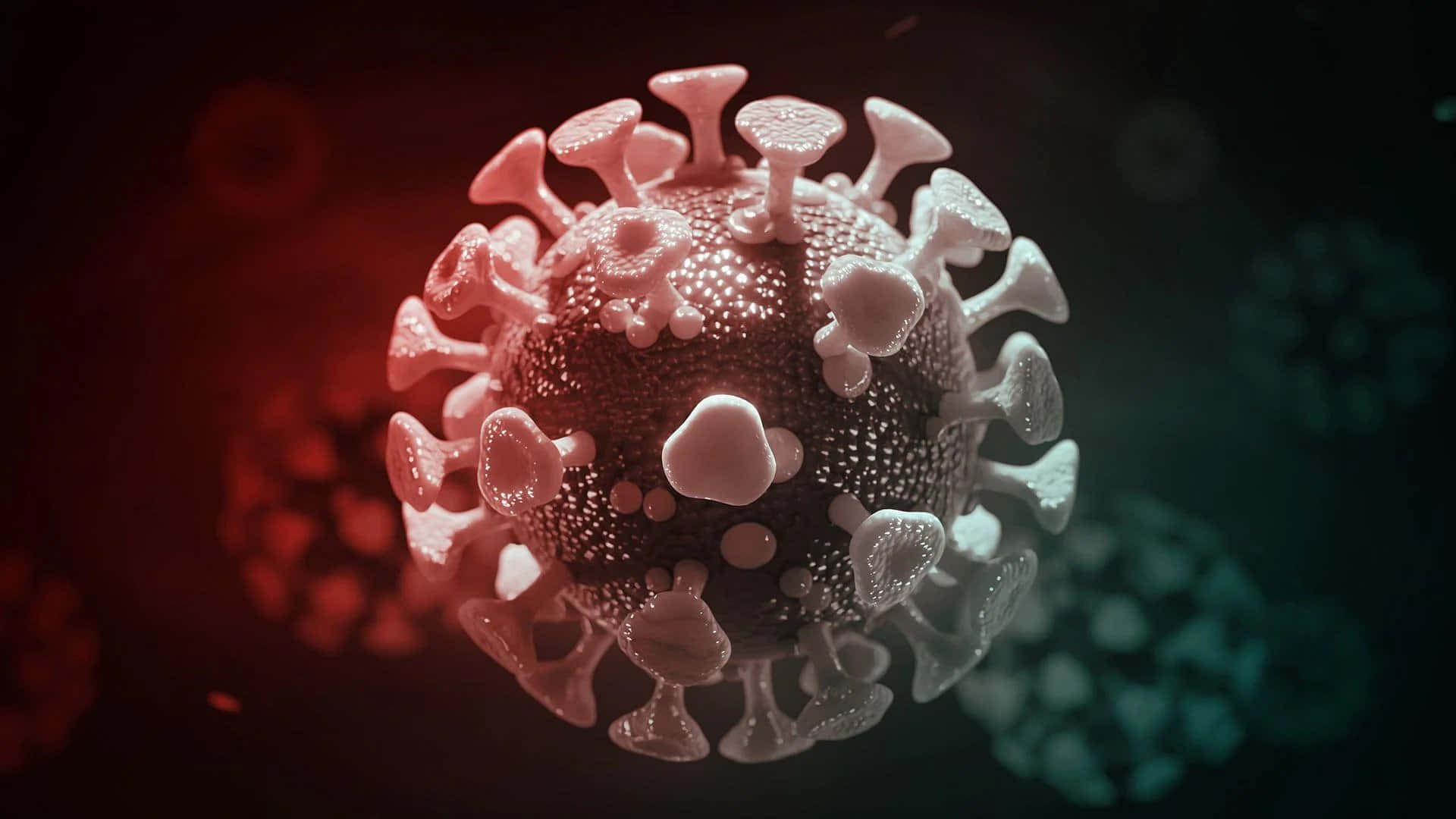 Close-up Shot of Coronavirus Model