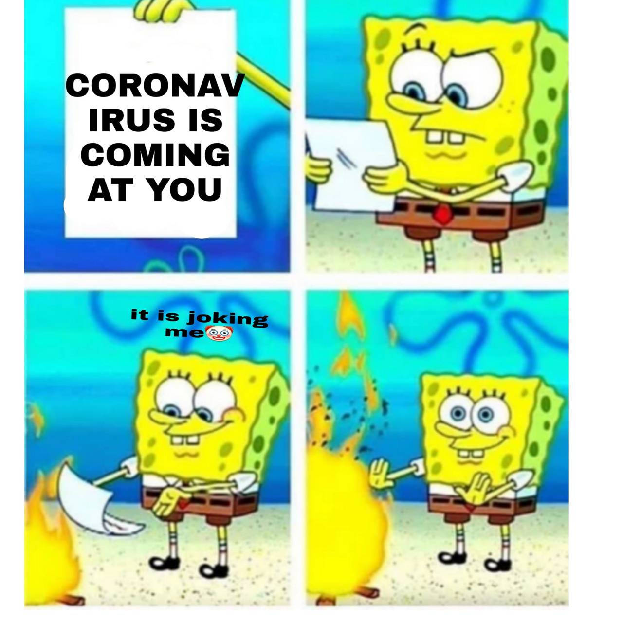 Coronavirus Spongebob Meme