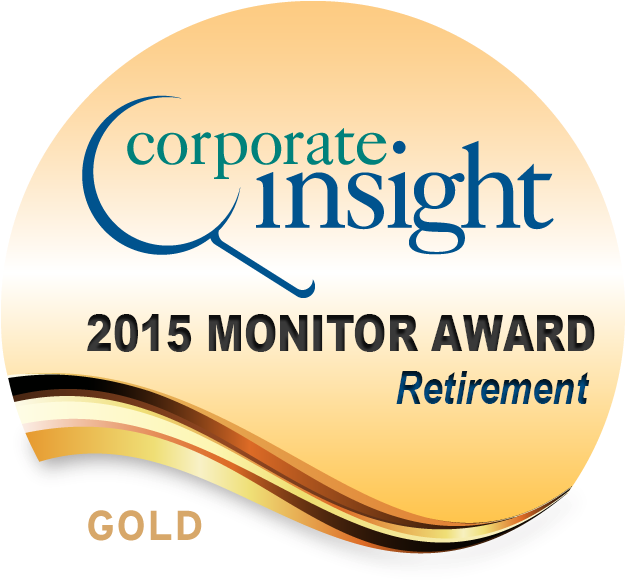 Corporate Insight2015 Monitor Award Retirement Gold PNG