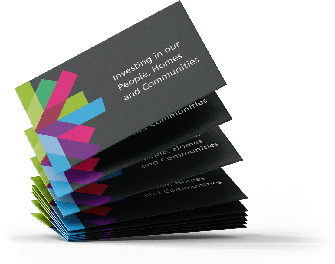Corporate Investment Brochures Stack PNG