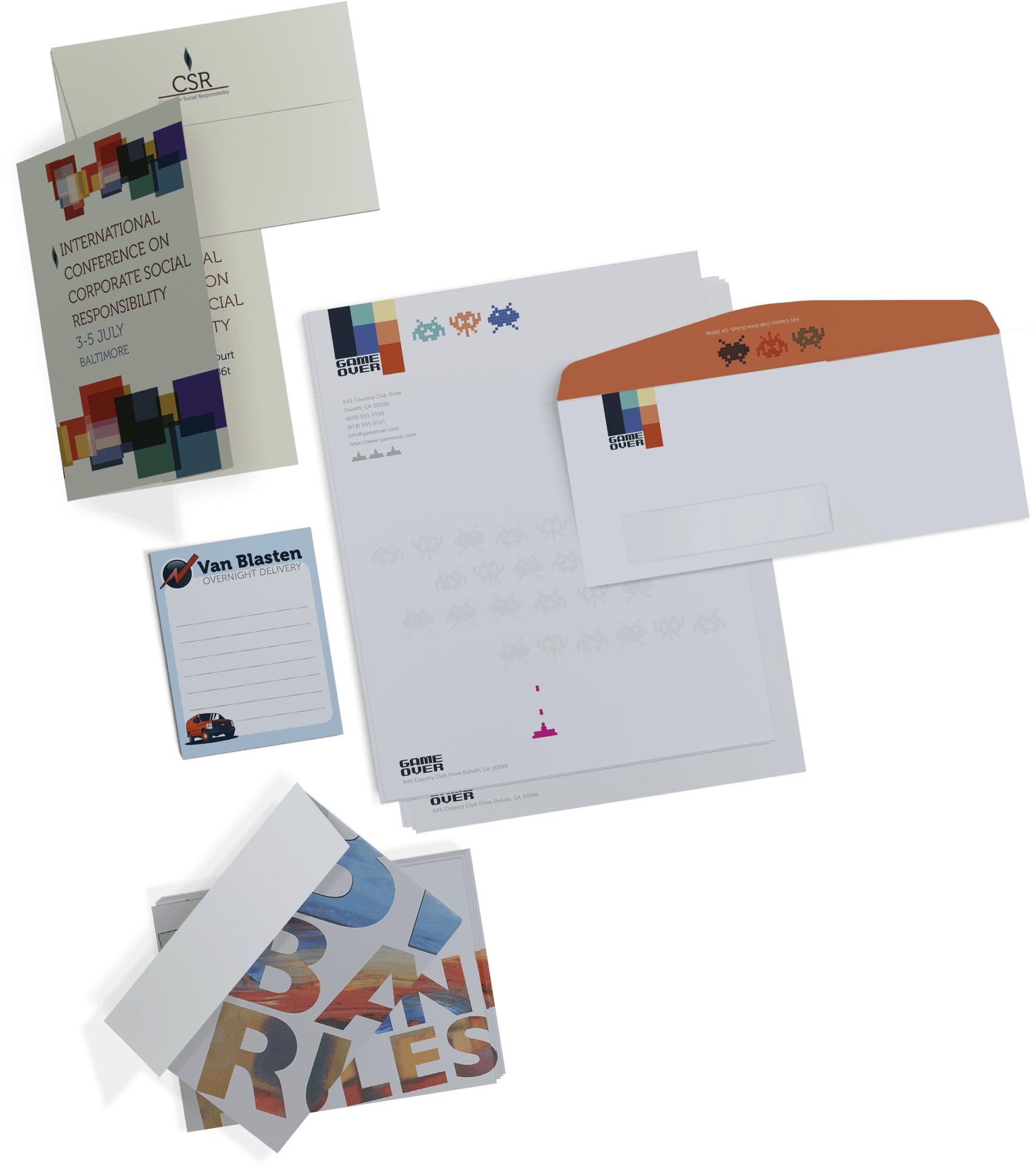 Corporate Stationery Collection PNG