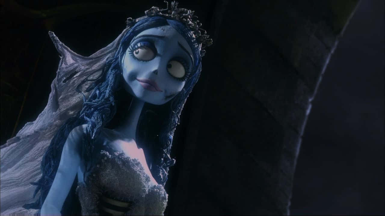 Enchanted love in the underworld - Corpse Bride and Victor in a magical embrace