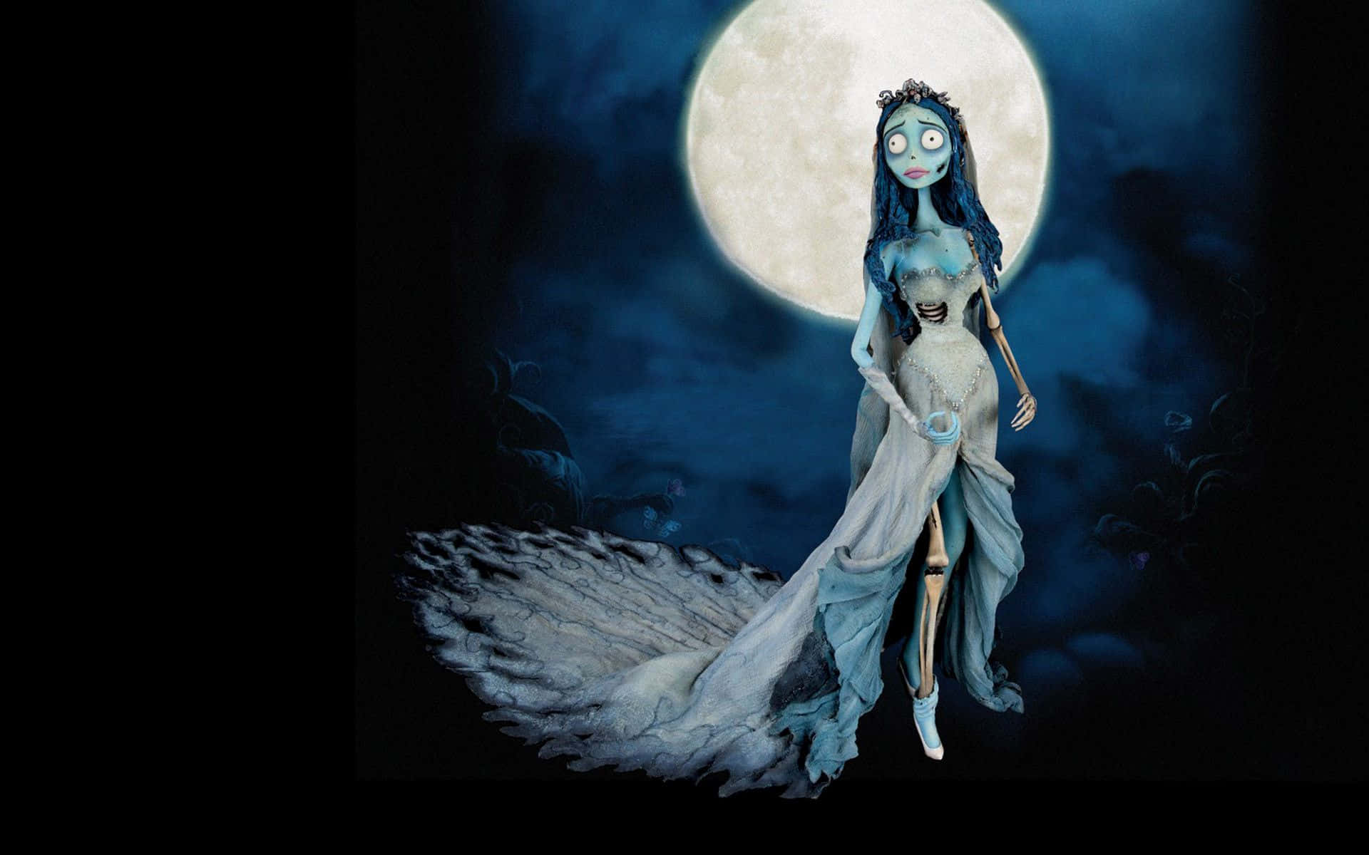 Enchanting Corpse Bride in a Mystical Setting
