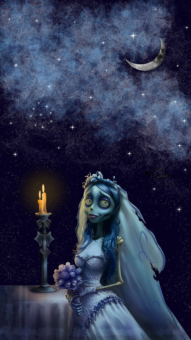 Corpse Bride And Starry Night Wallpaper