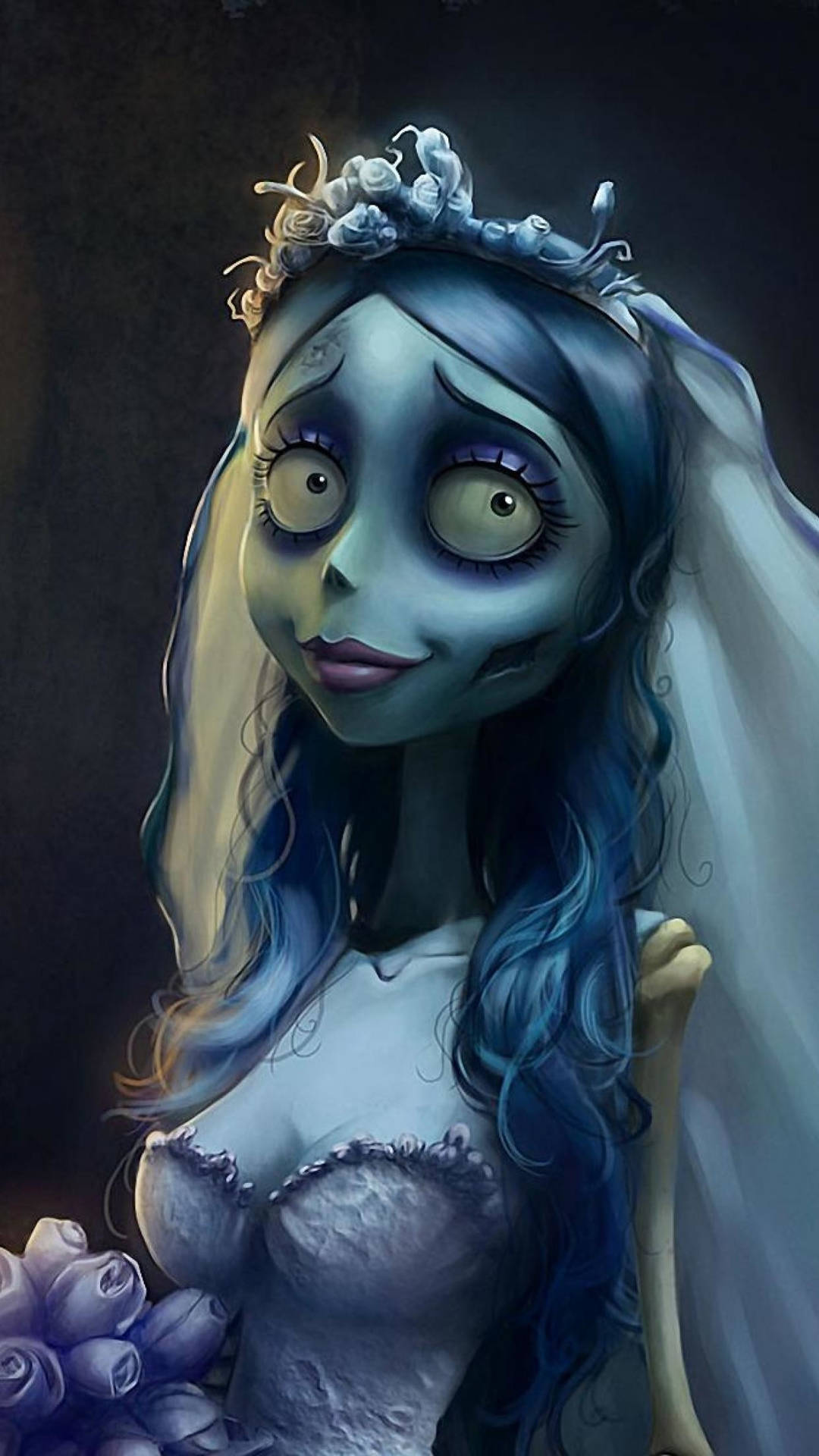 Corpse Bride Embracing the Tranquility of the Afterlife Wallpaper