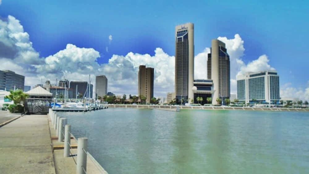 Corpus Christi Waterfront Skyline Wallpaper