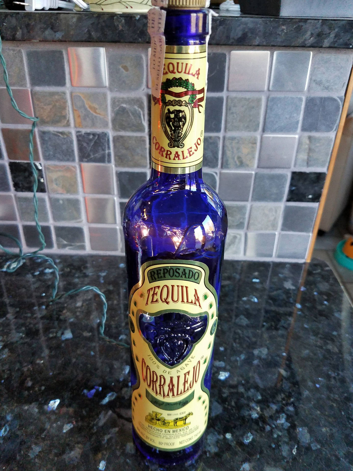Corralejo Tequila Reposado Blue Bottle Liquor Alcohol Picture