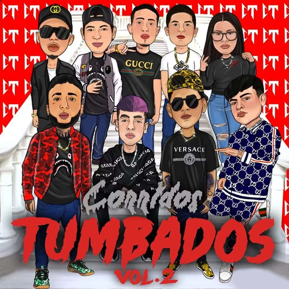 Corridos Tumbados Vol2 Cartoon Cover Wallpaper