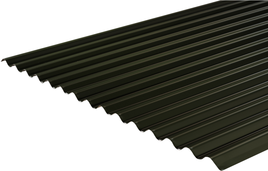 Corrugated Metal Roofing Texture PNG