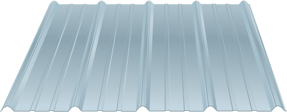 Corrugated Metal Roofing Texture PNG