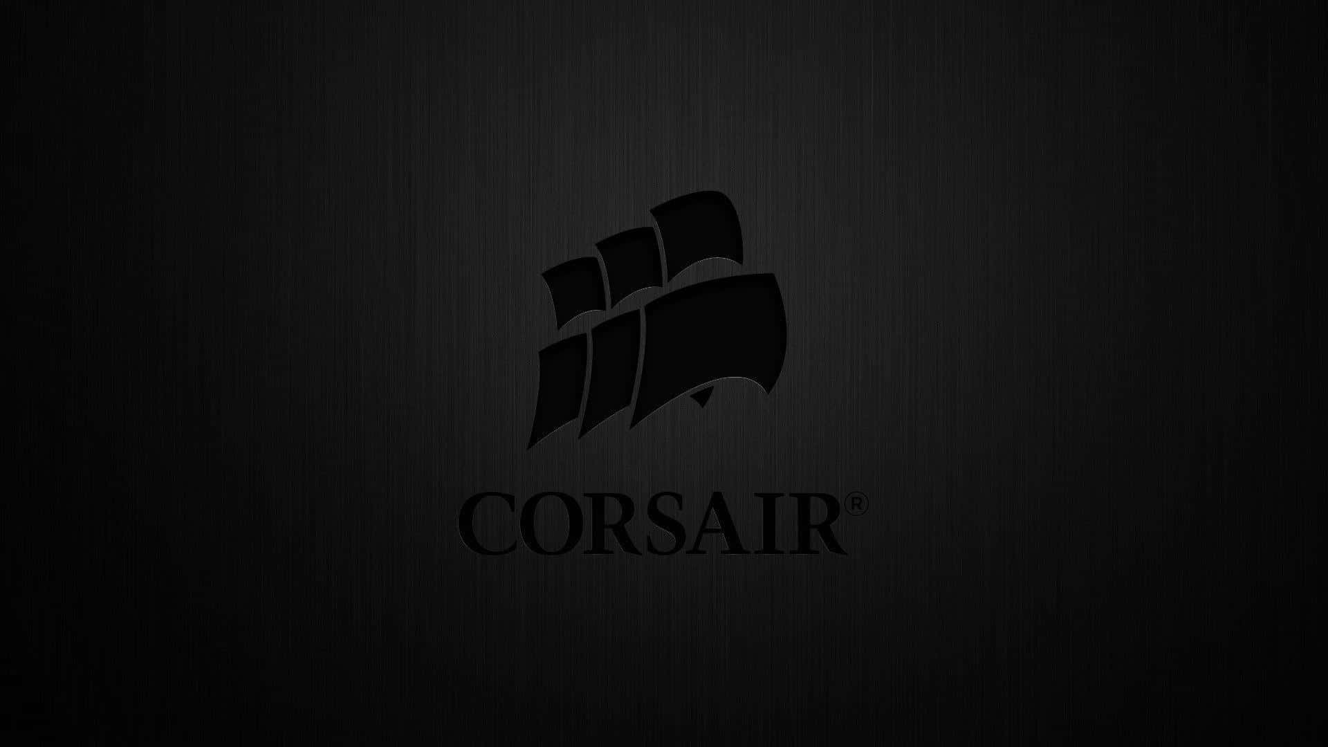 Corsair Logo On A Black Background