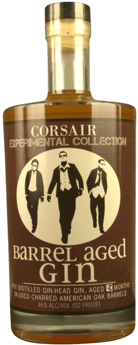 Corsair Barrel Aged Gin Bottle PNG