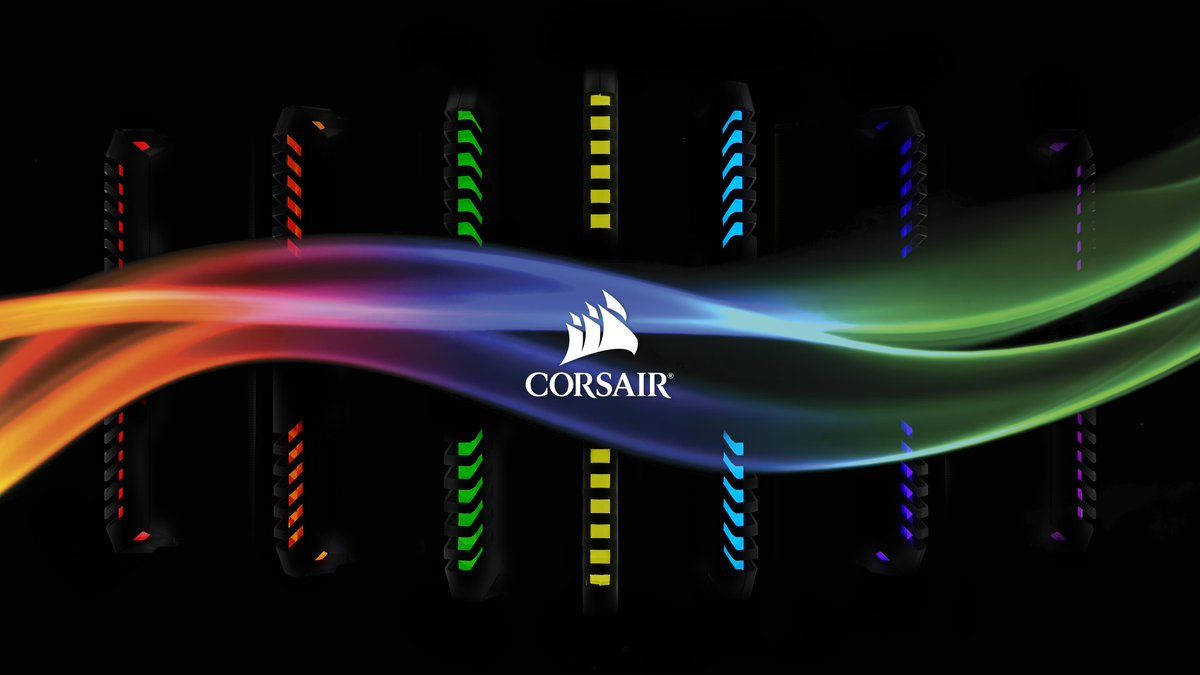 Corsair Colorful Light Shutters Background