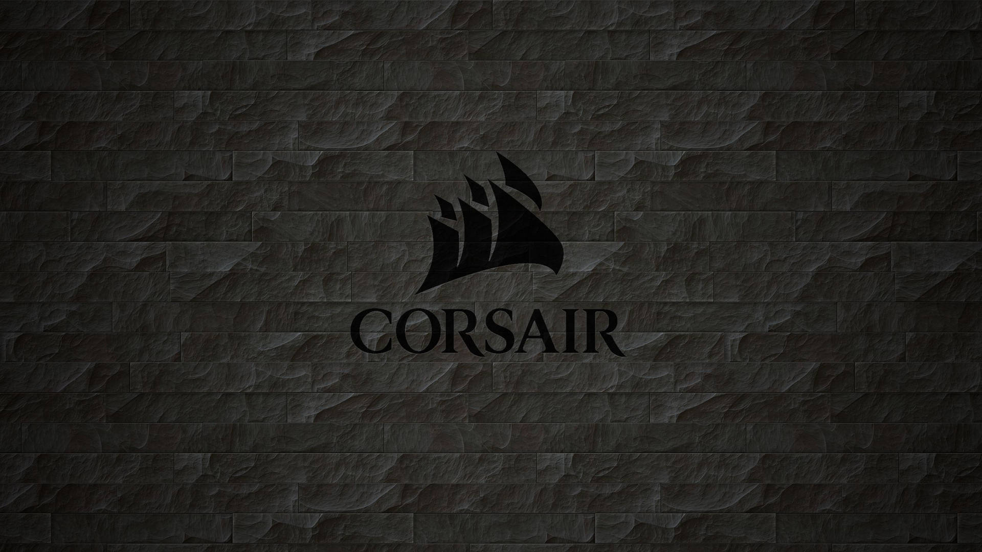 Corsair Dark Stone Wall Background