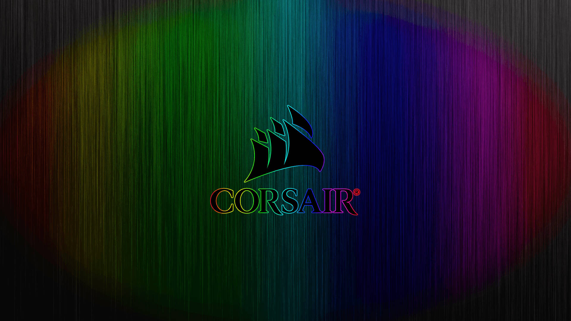 Corsairlogo Rgb 4k: Logotipo De Corsair En Resolución 4k Con Efectos Rgb. Fondo de pantalla