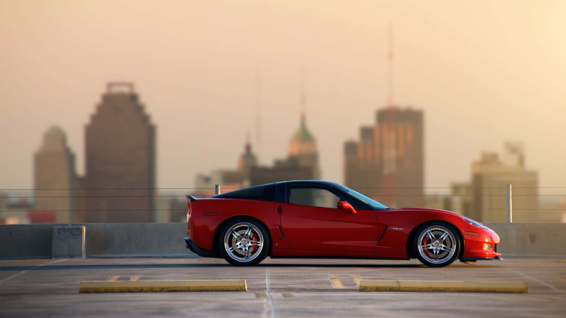 Endjupblå Corvette