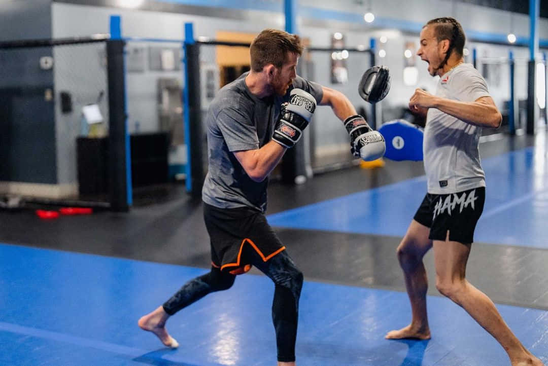 Cory Sandhagen Hits Boxing Mitt Wallpaper