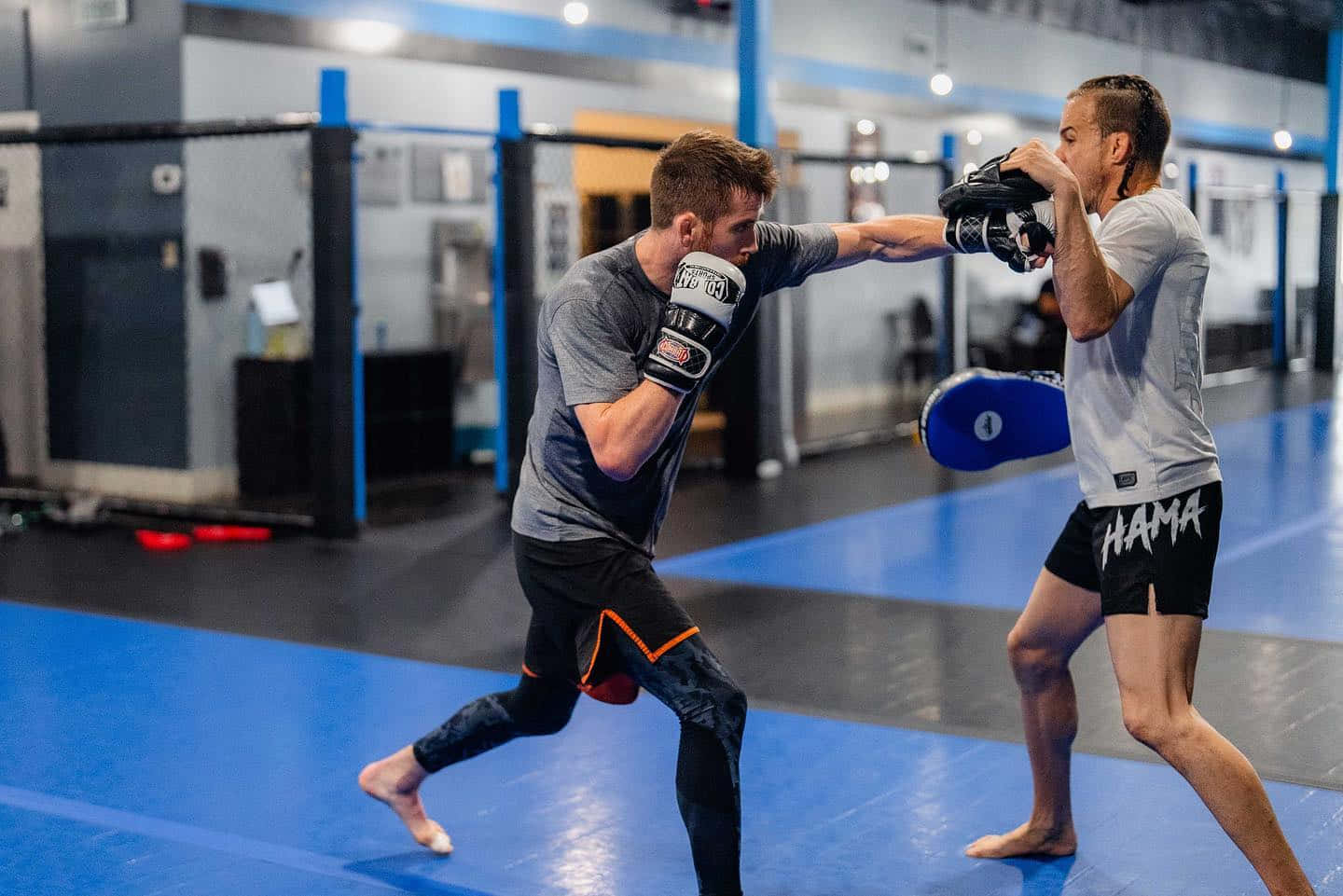 Cory Sandhagen Sparring With Mentor Wallpaper