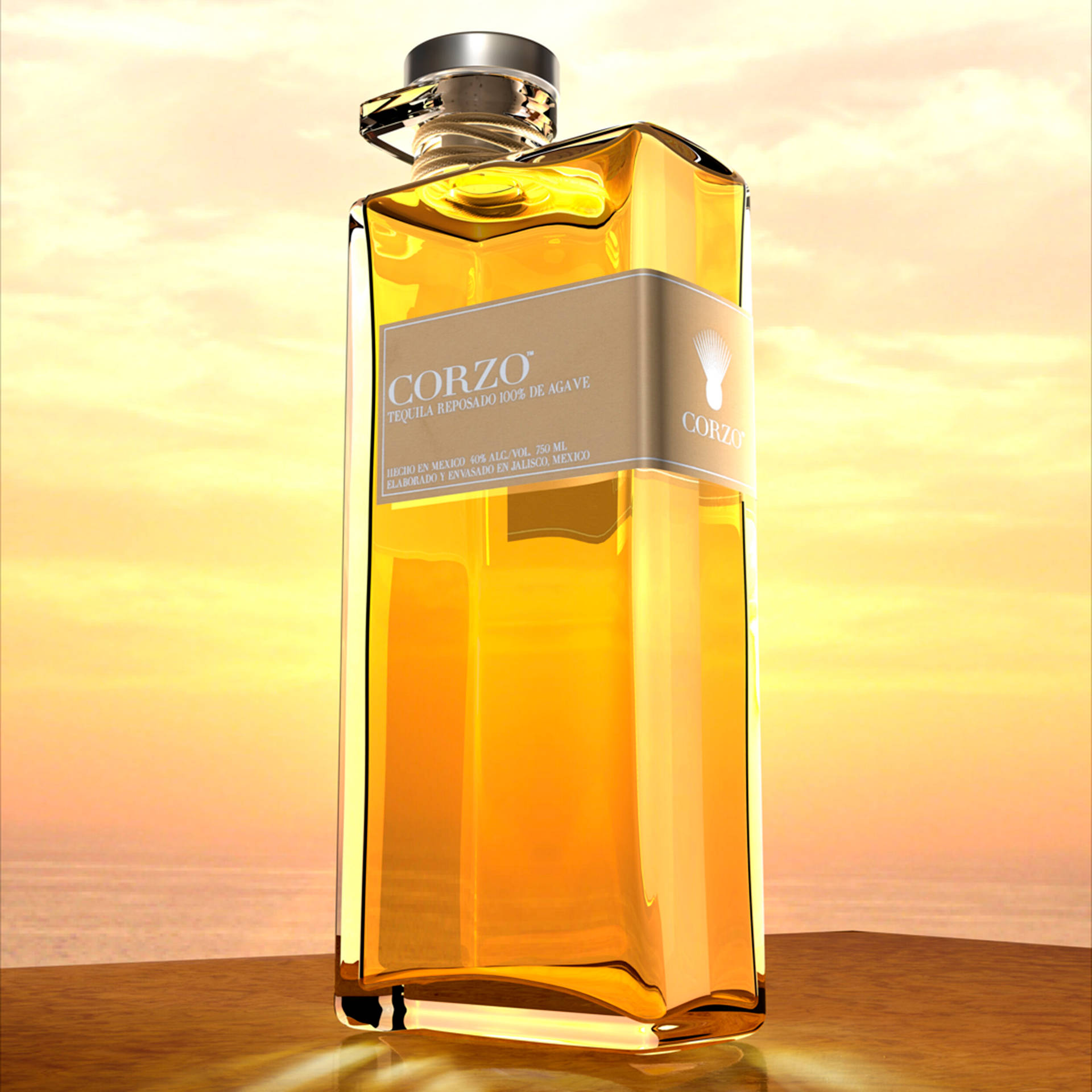 Corzo Añejo Tequila Solnedgang - Giv solnedgang til din skærm! Wallpaper