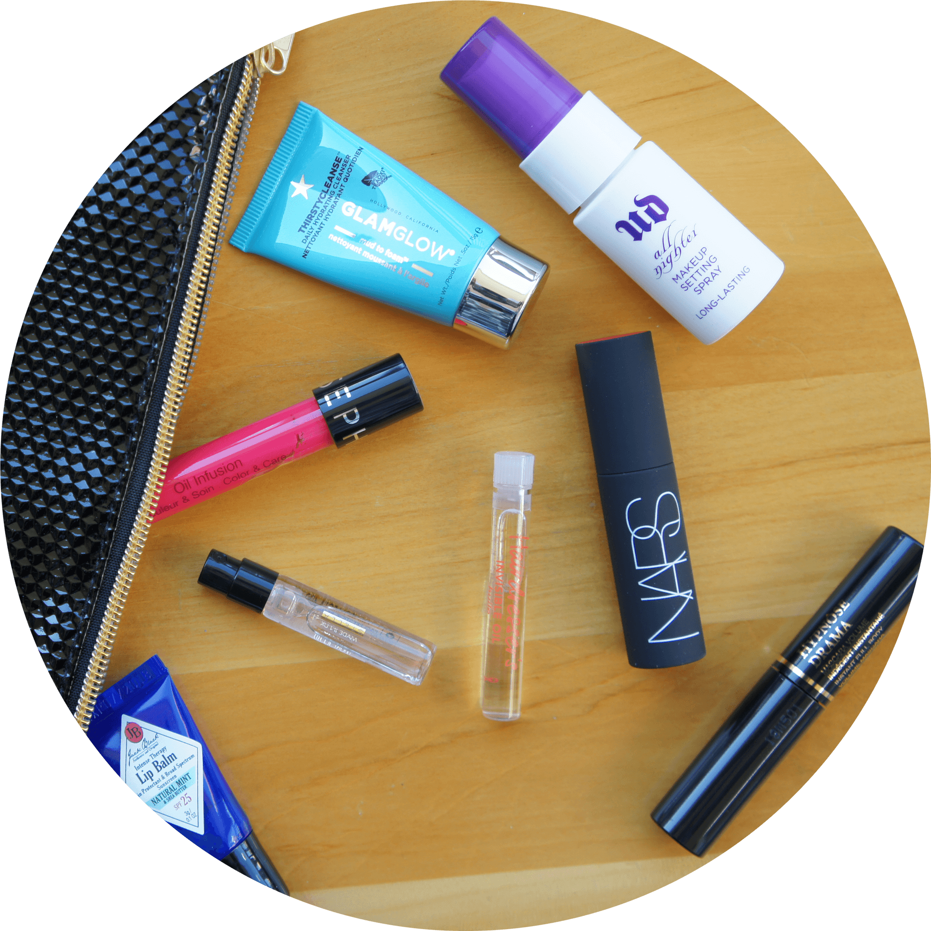 Cosmetic Collection Flatlay PNG