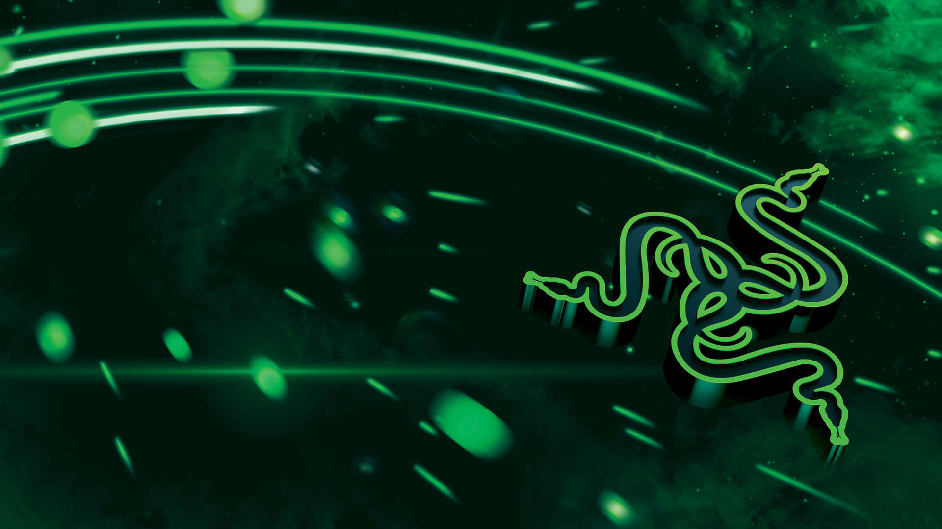 Cosmic Green Snake 4k Wallpaper