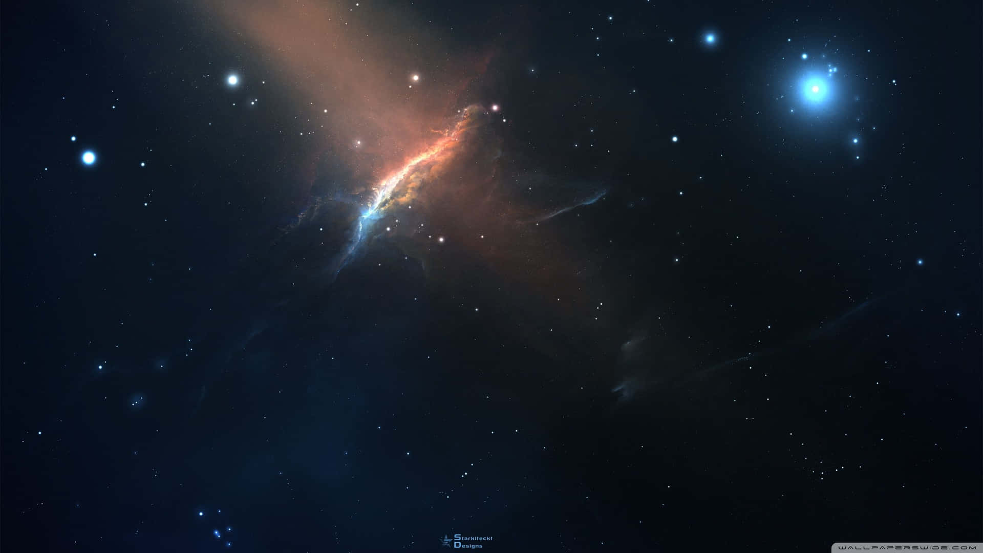 "Witness the Beauty of the Night Sky with Cosmic 4K" Wallpaper