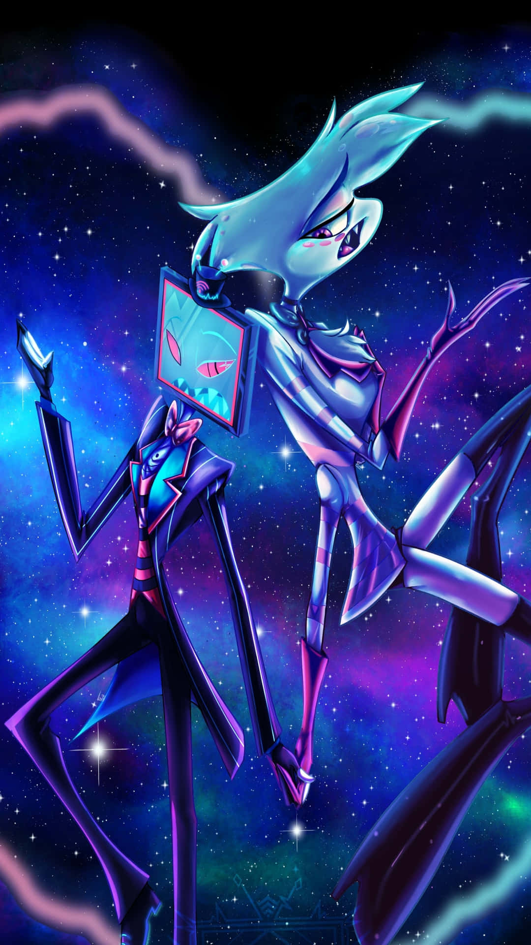 Cosmic_ Animated_ Characters_ Pose Wallpaper