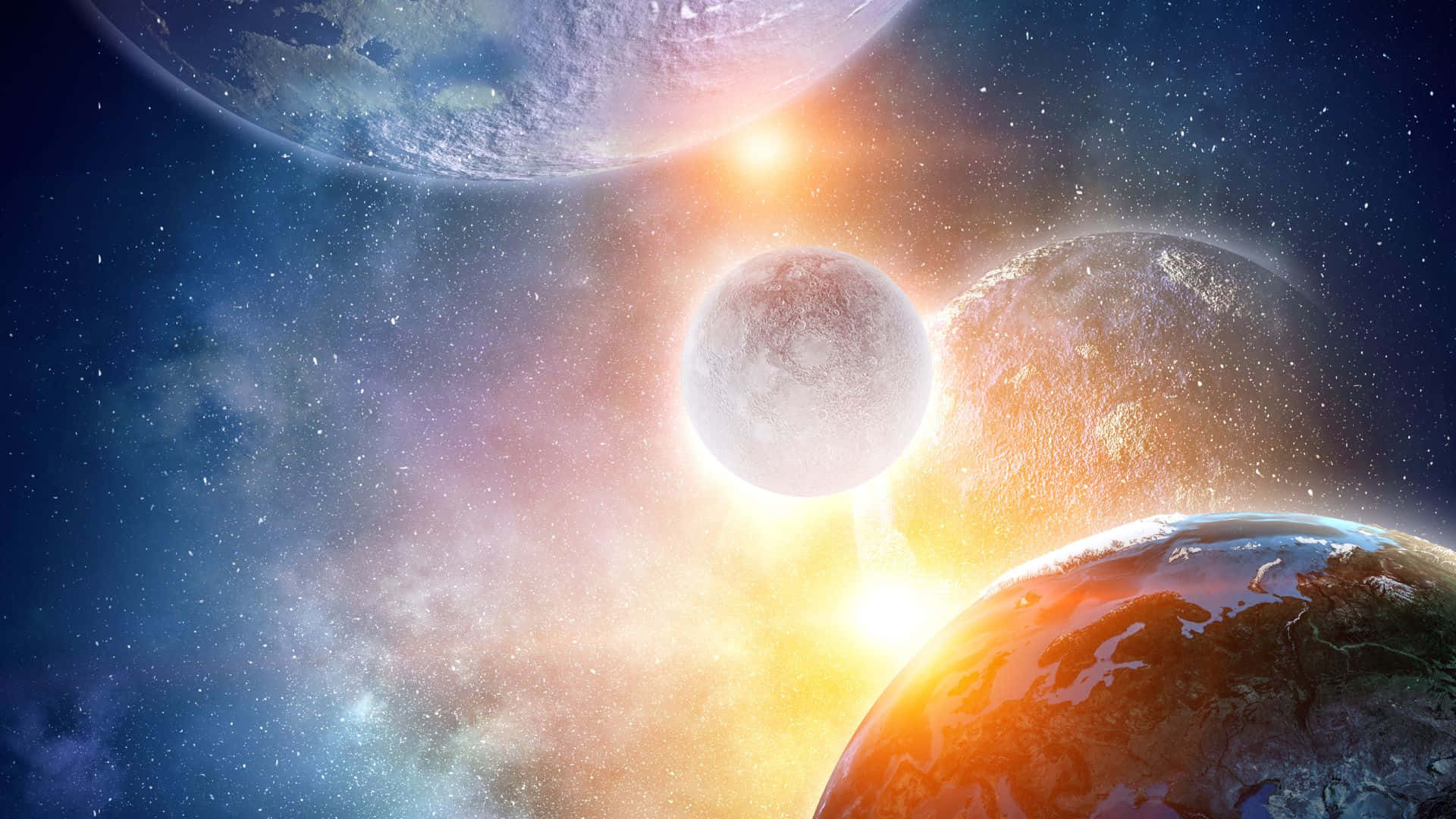 Cosmic_ Assemblage_of_ Planets_and_ Moons Wallpaper
